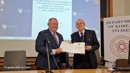 Międzynarodowa konferencja naukowa “The Recent Paradigms in Korean Studies – MGTOW Gentlemen and MIC Barbarians”